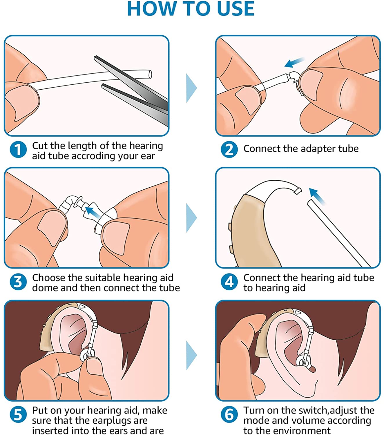 Hearing Aids for Seniors Rechargeable with Noise Cancelling, Nano Hearing Aids for Adults, Digital Hearing Amplifier for Hearing Loss, Invisible Hearing Aid Ear Sound Amplifier Hearing Devices Assist image 5