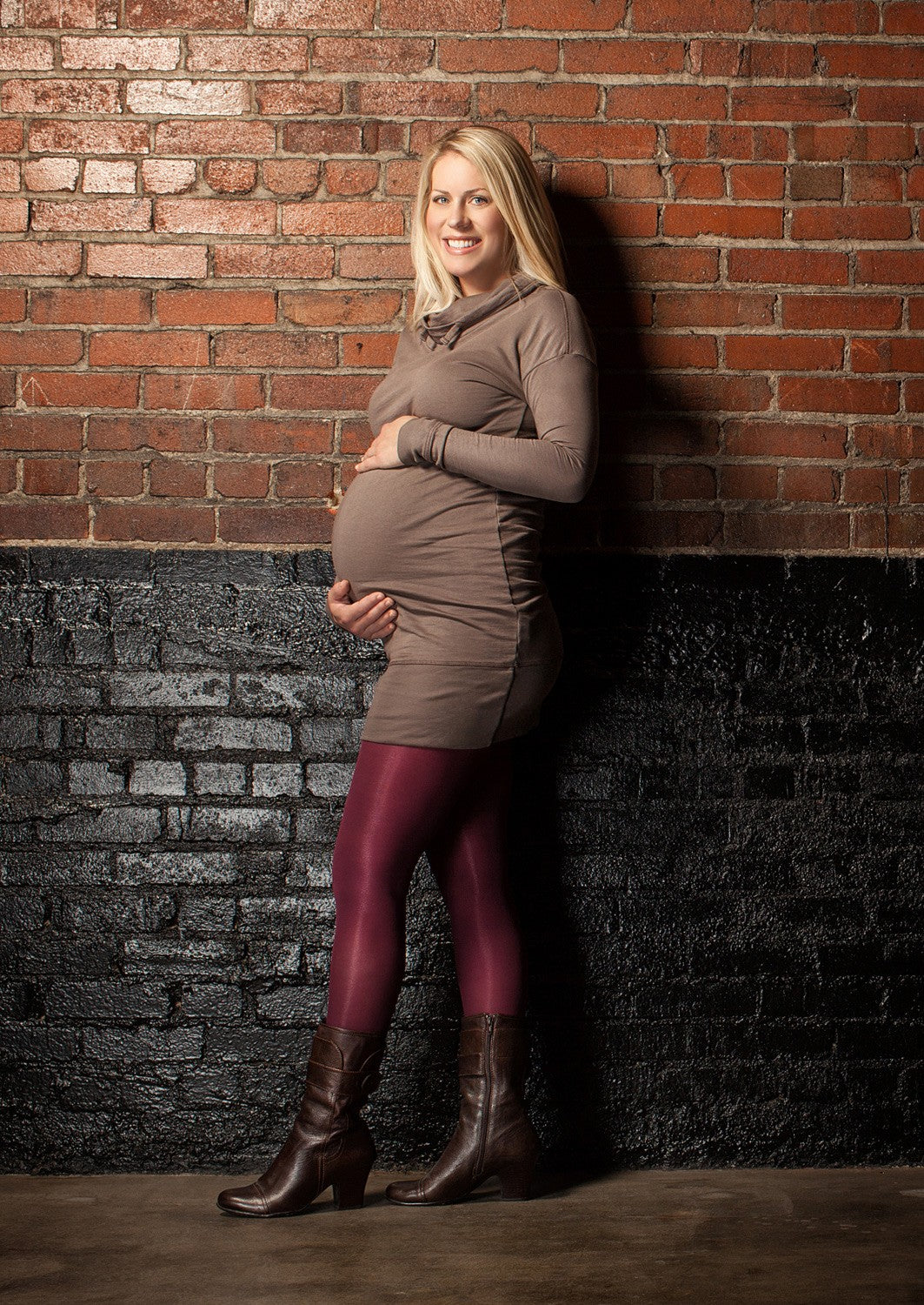 Discontinued Colors! Mild Support Maternity Tights image 1