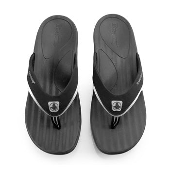 Fusion Men's Orthotic Sandals, Black image 5