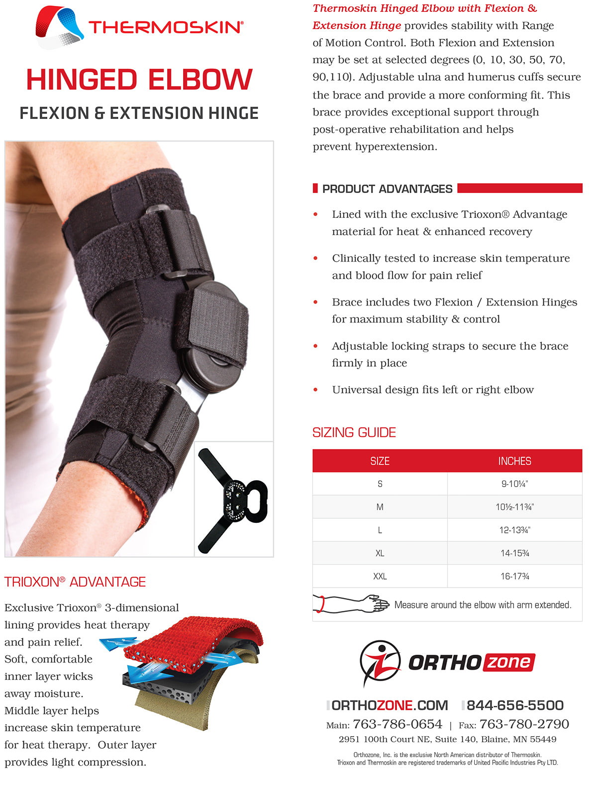 Thermoskin Flexion Extension Hinged Elbow, Black, 8*128 image 3