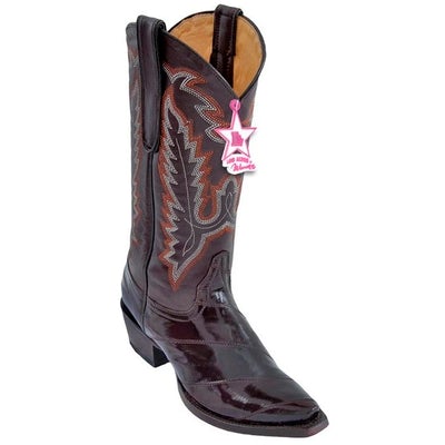 WOMEN'S LOS ALTOS SNIP TOE EEL BOOTS HANDCRAFTED | COLOR BROWN (340807) image 0
