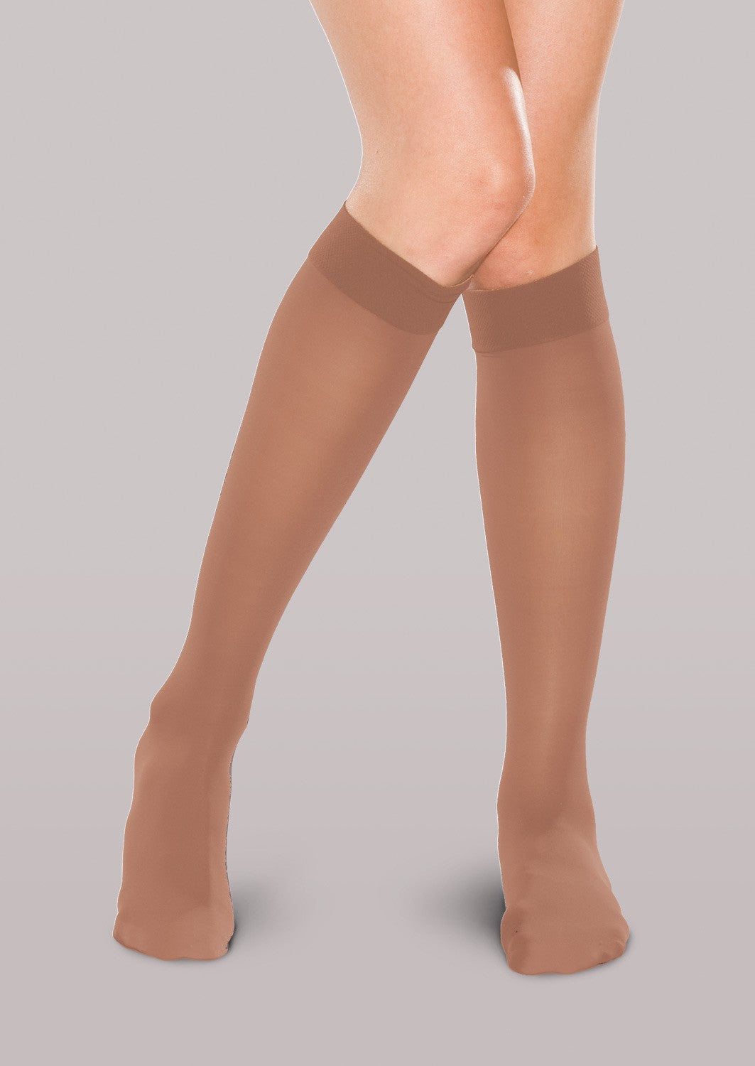 Discontinued Colors! Women's Mild Support Sheer Knee High Stockings image 2