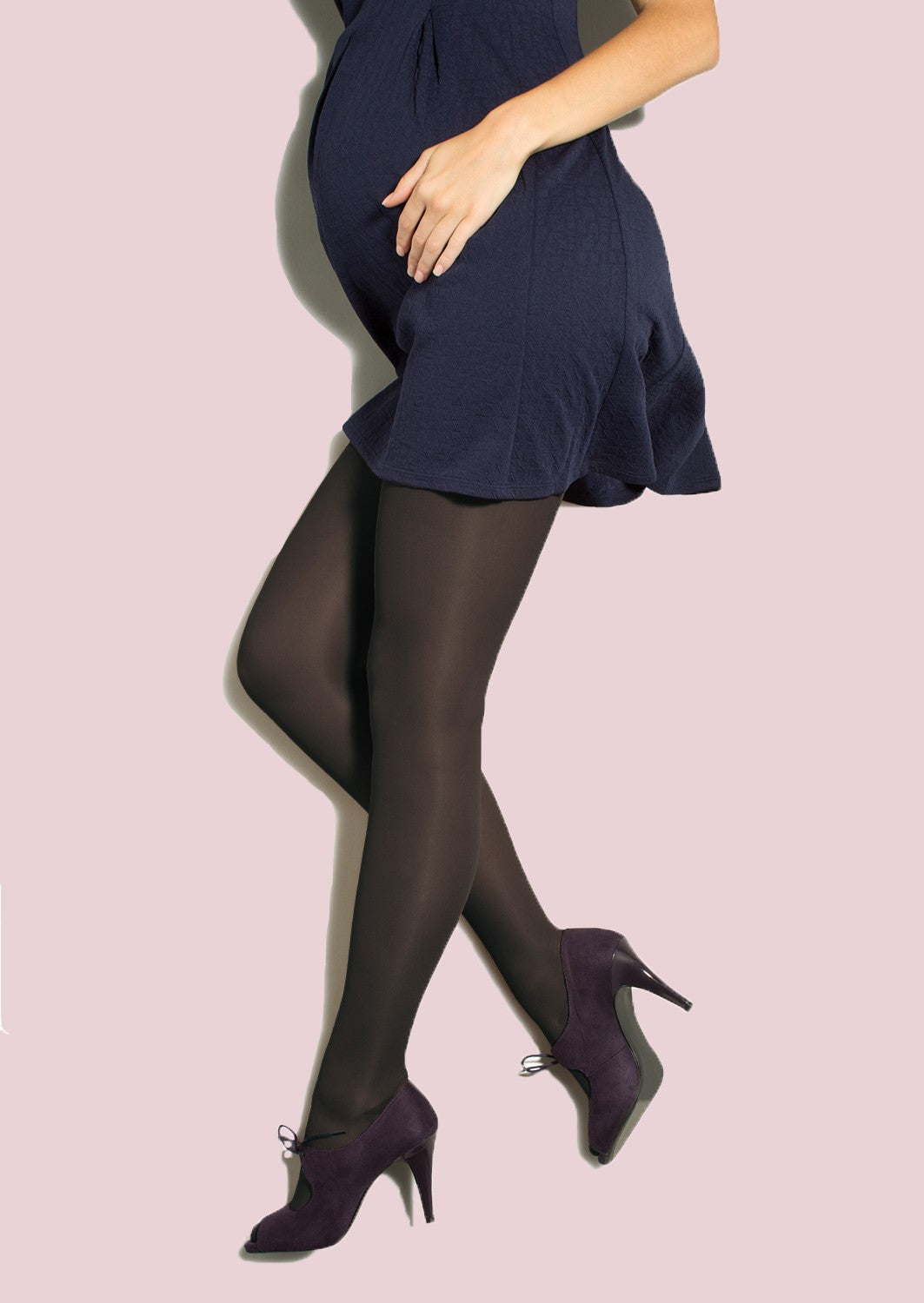 Firm Support Opaque Maternity Pantyhose image 1