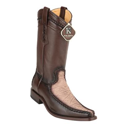 MEN'S KING EXOTIC GENUINE ELEPHANT BOOTS EUROPEAN TOE HANDCRAFTED ORYX (477BD7011) image 0