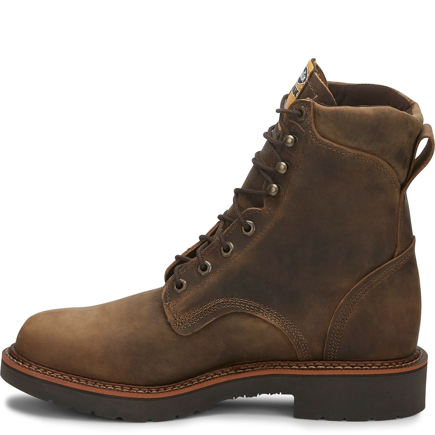 Justin Work Men's Blueprint 8" Work Boot - Tan Gaucho (440) - View 8
