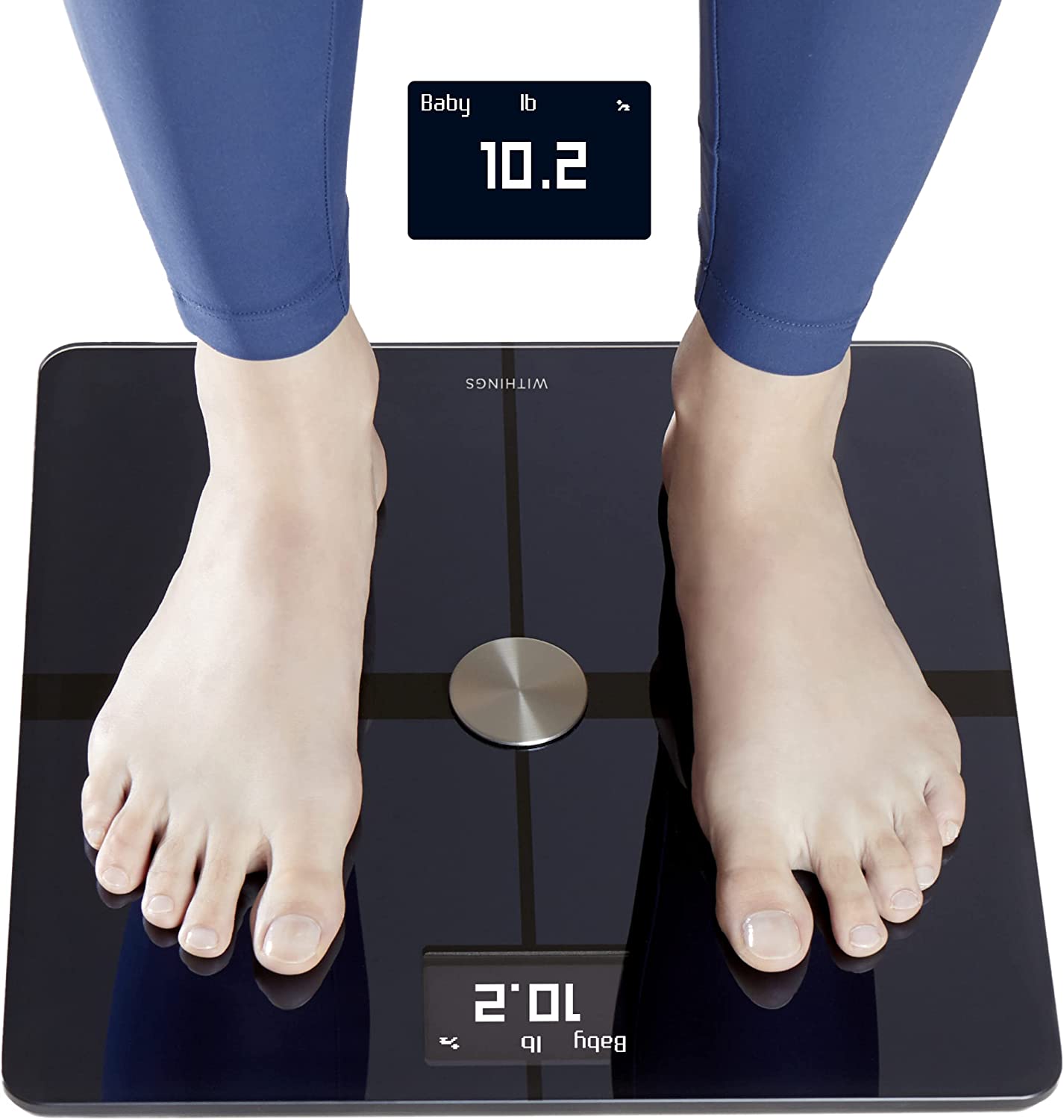 Withings Body+ - Digital Wi-Fi Smart Scale with Automatic Smartphone App Sync, Full Body Composition Including, Body Fat, BMI, Water Percentage, Muscle & Bone Mass, with Pregnancy Tracker & Baby Mode image 4