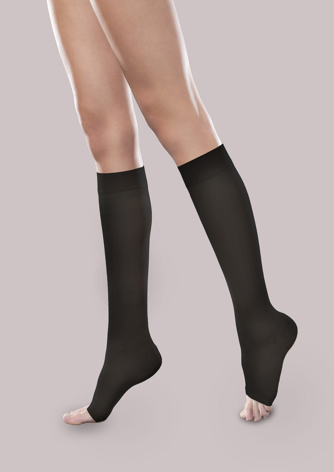 Sheer Ease Women's Open-Toe Firm Support Knee High (30-40 mmHg) image 2