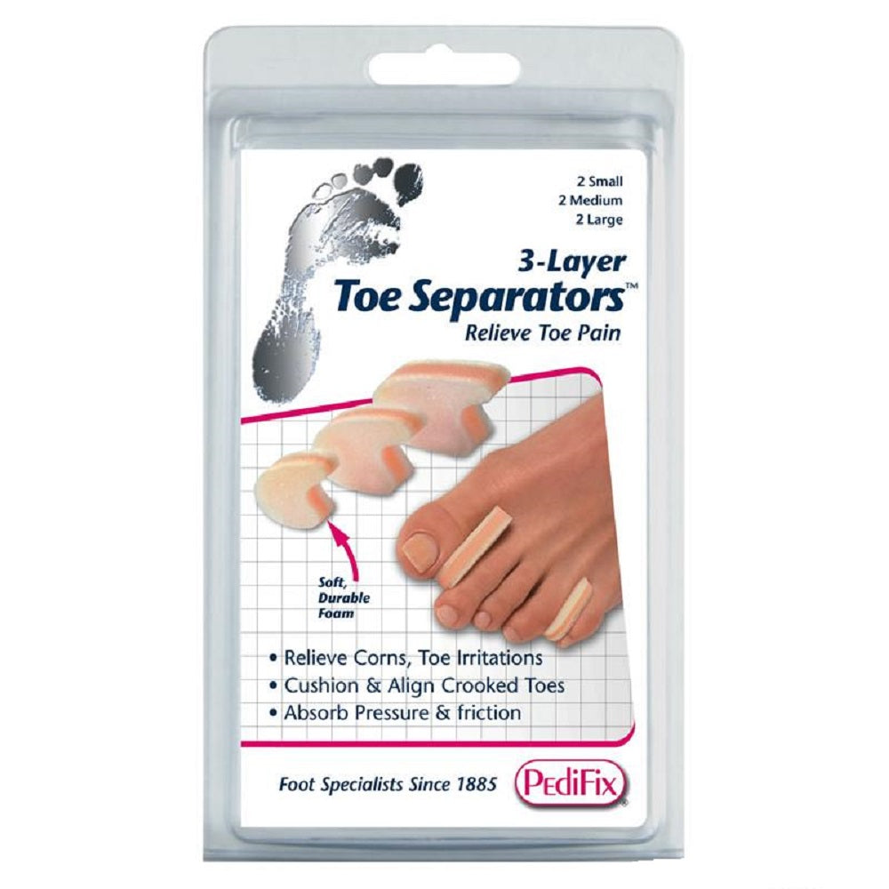 Pedifix 3-Layer Bunions Toe Separators - 6 per pack image 0