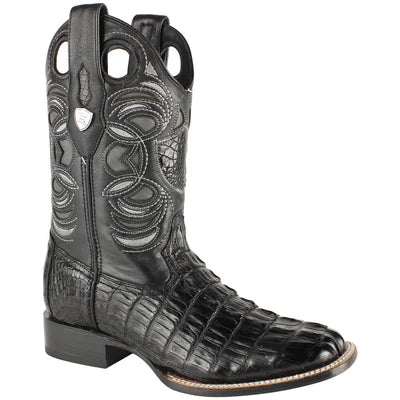 WILD WEST BOOTS #28240105 MEN'S | COLOR BLACK | MEN’S WILD WEST CAIMAN TAIL BOOTS HANDCRAFTED image 0