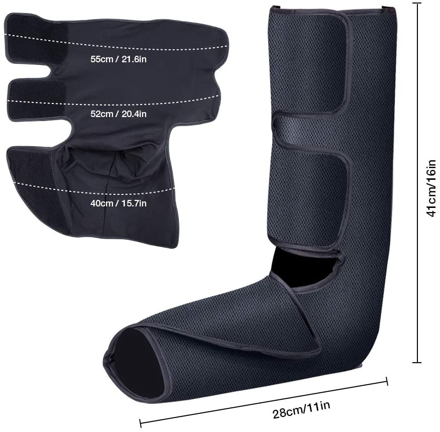 Christmas Gifts Foot and Leg Massager with Heat, Air Leg Compression Massager for Circulation and Restless Legs Syndrome Relief,Foot and Calf Massager with 6 Modes 3 Intensities image 6