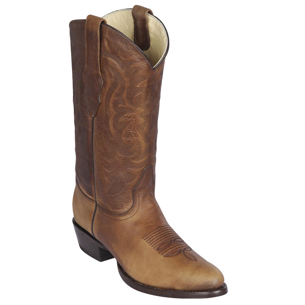 Los Altos Boots Mens #659951 Round Toe | Genuine Rage Leather Boots Handcrafted | Color Honey image 0