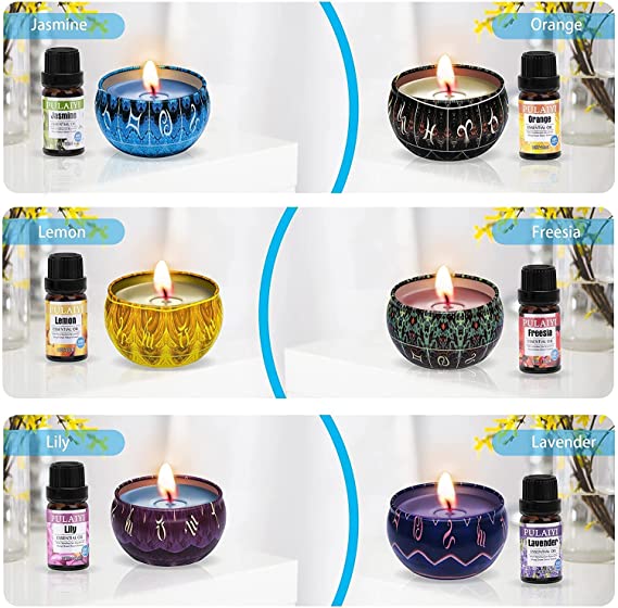 Candle Making Kit, Candle Making Supplies Kit for Adults Kids, DIY Scented Candle Making Kits Including Soy Wax Wicks Scents Oils Dyes Melting Pot Tins Spoon, Festival Gifts for Women image 5