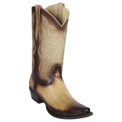 LOS ALTOS BOOTS MENS #940515 SNIP TOE | GENUINE OSTRICH LEG BOOTS | COLOR FADED ORYX image 0