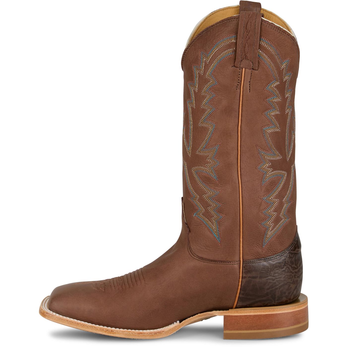 Justin Boots Boston 13 Whitetail Deer Chocolate CX1332 Outsole View