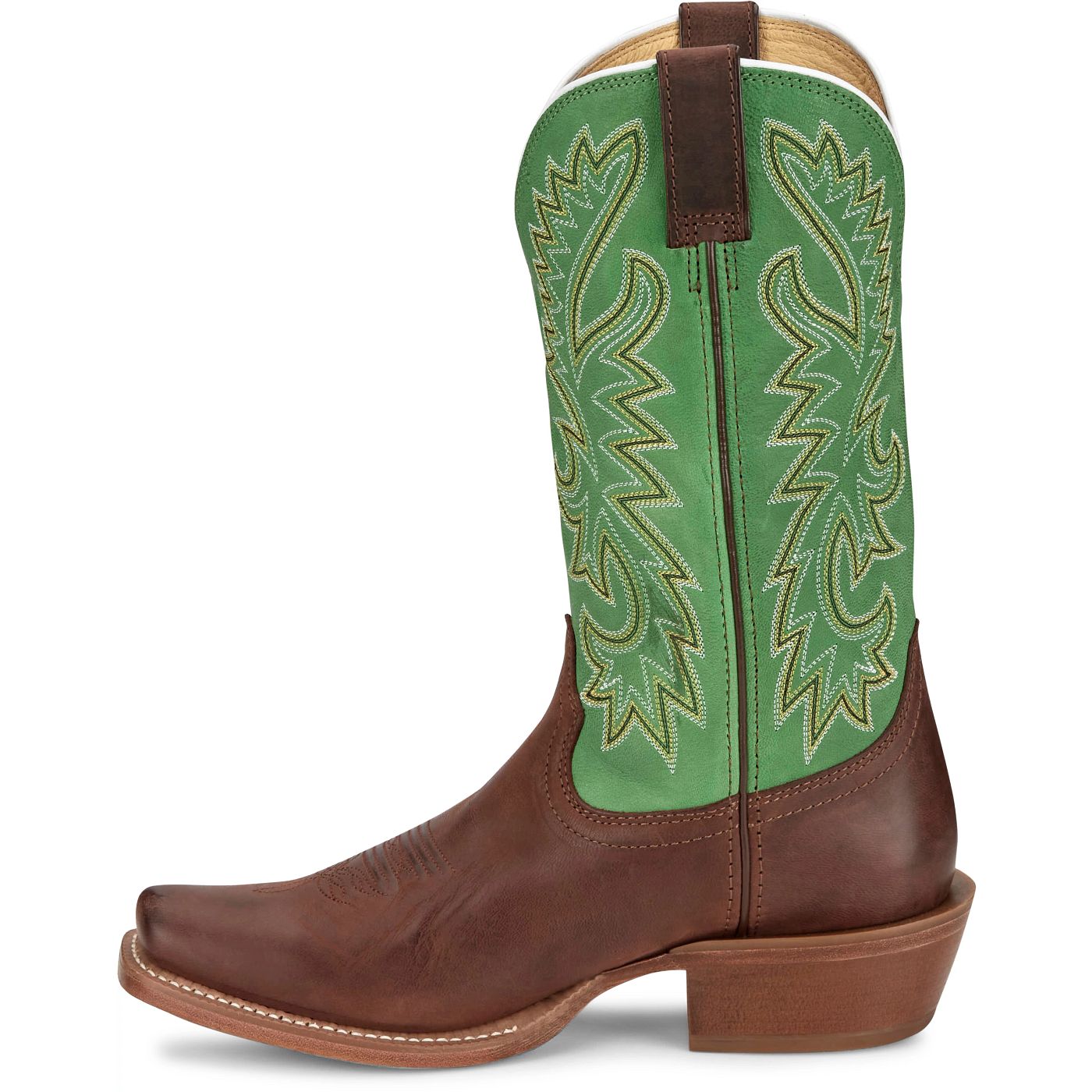 Justin Boots Men's Show Off 13" Western Boot - Forest Green Goat (FN7250) - View 8