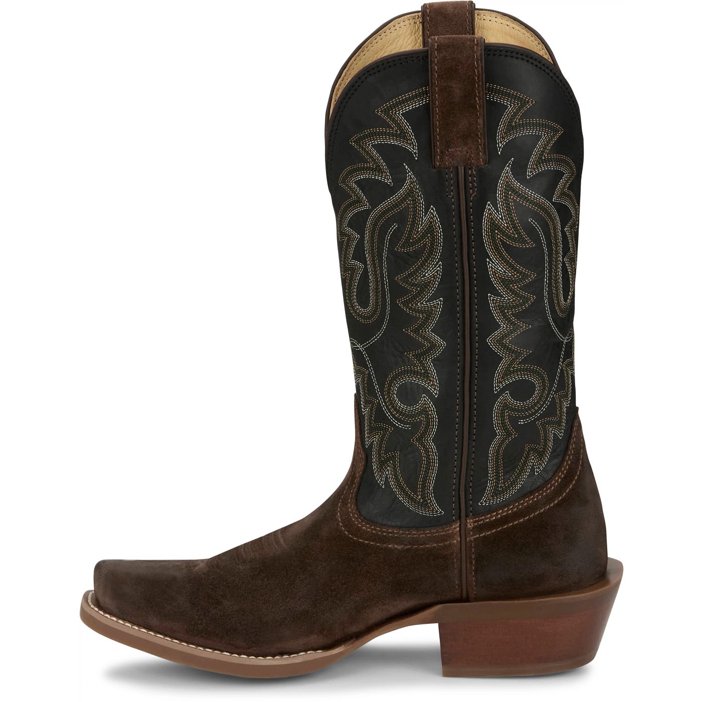 Justin Boots Men's Cowboy Town Suede 13" Western Boot - Midnight (FN7257) - View 8