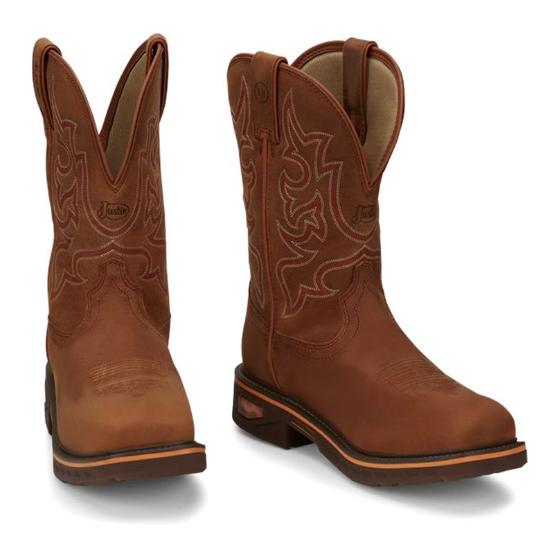 Justin Boots Resitor Nano Comp Toe Ruset (CR4016)