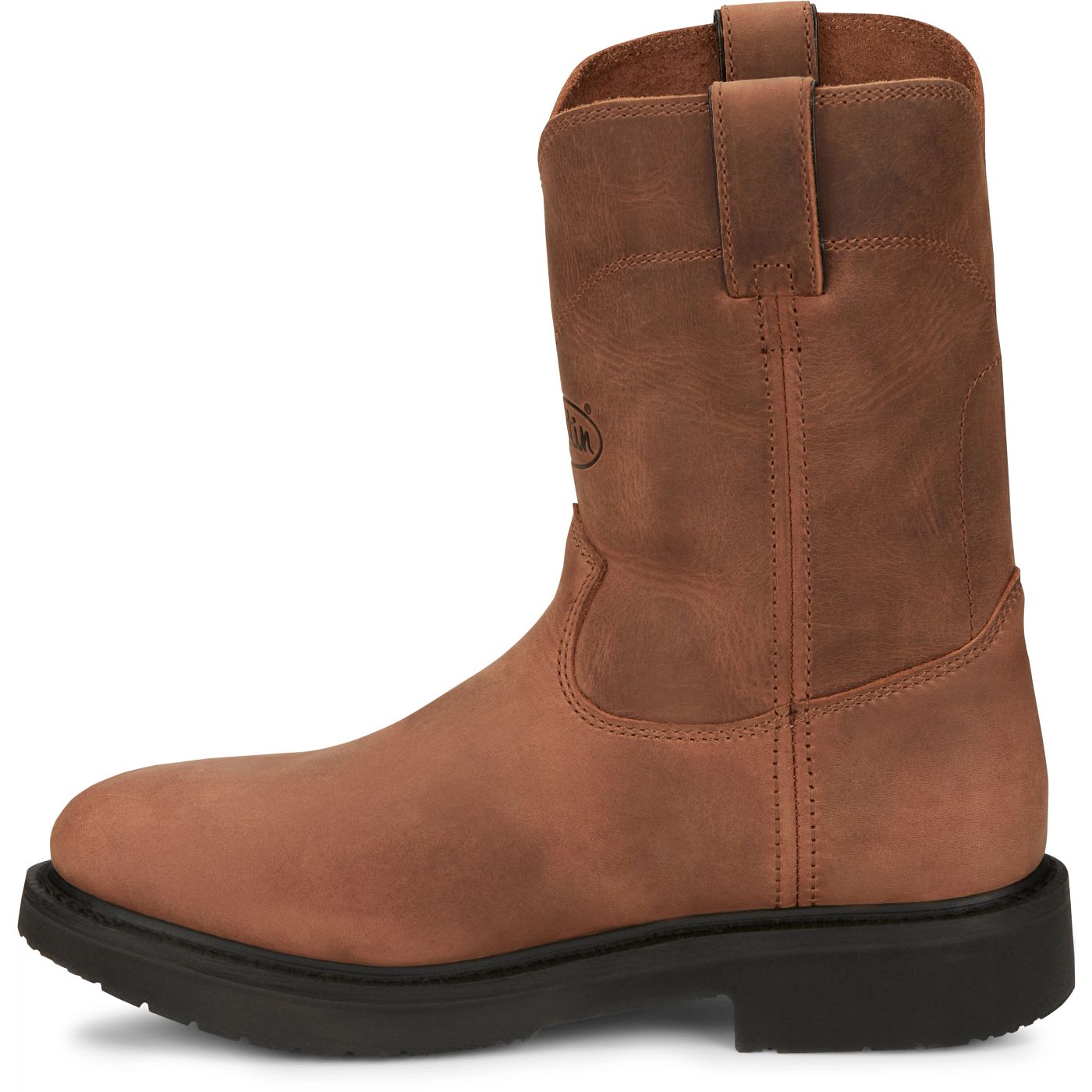 Justin Work Men's Round-Up 10" Work Boot - Aged Bark (OW4760) - View 8