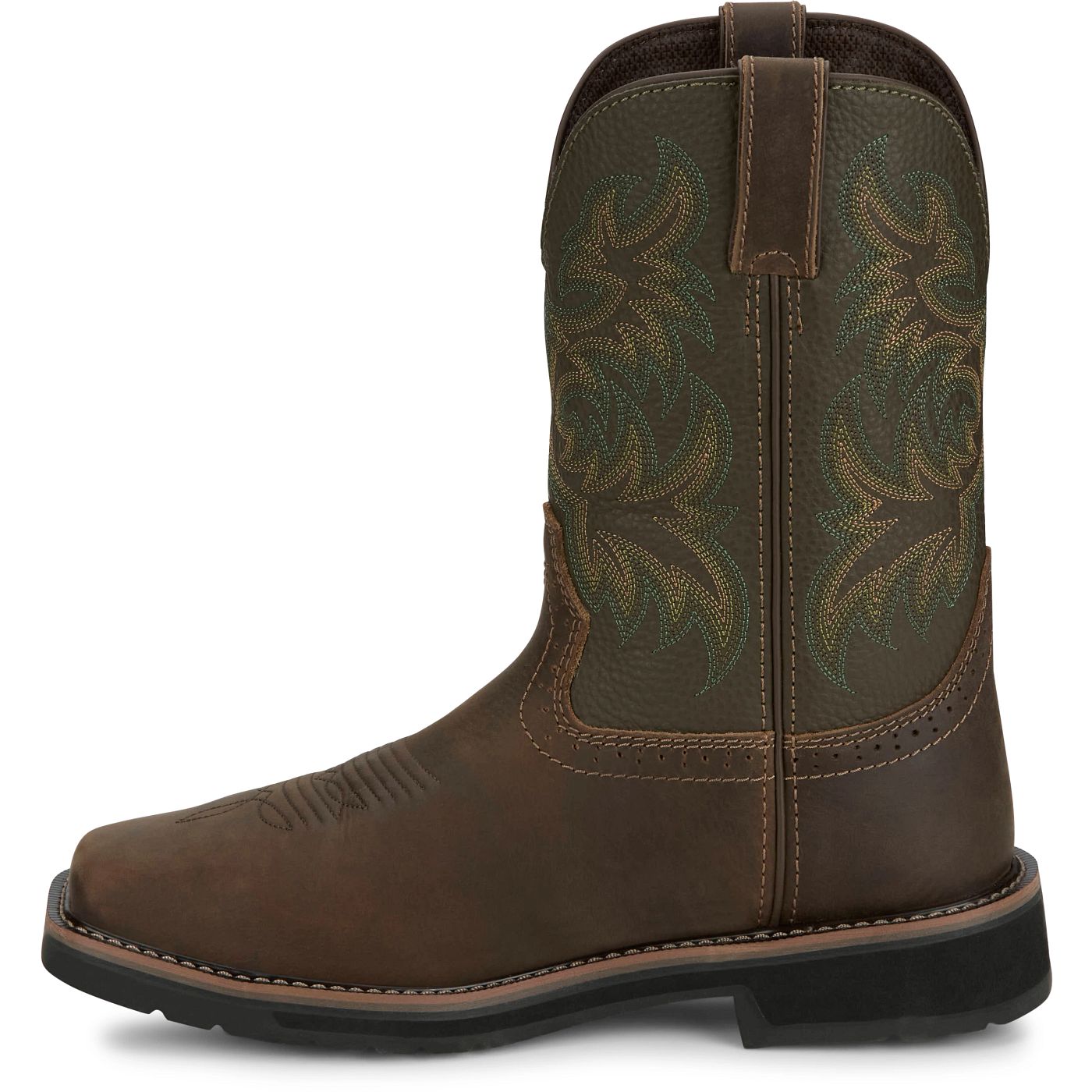Justin Work Men's Keavan 11" Met Guard Steel Toe Boot - Dark Brown (SE4570) - View 8