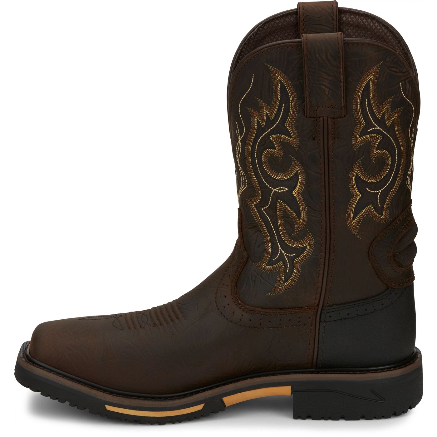 Justin Work Men's Joist 11" Waterproof Composite Toe Boot - Chocolate (SE4625) - View 8