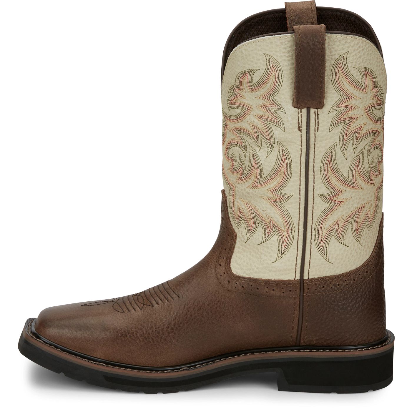 Justin Work Men's Driller 11" Steel Toe Boot - White (SE4684) - View 8