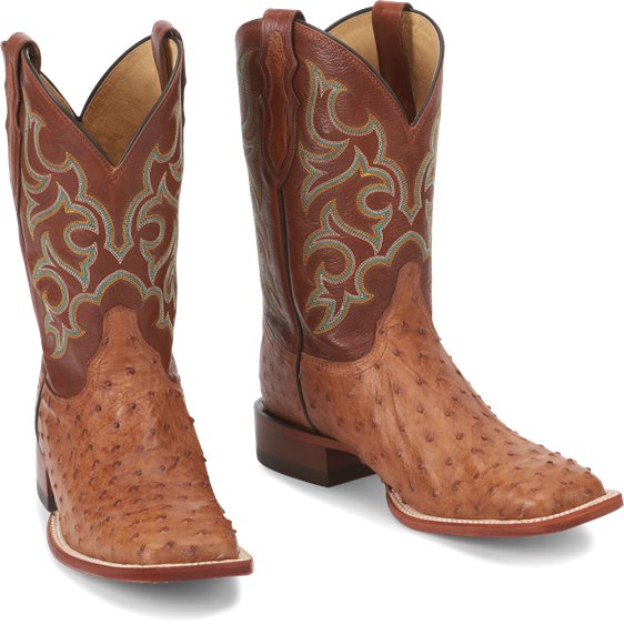 Justin Boots Truman Full Quill - Cognac (8516)