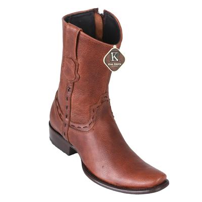 MEN'S KING EXOTIC LEATHER BOOTS DUBAI TOE HANDCRAFTED BROWN (479B2707) image 0