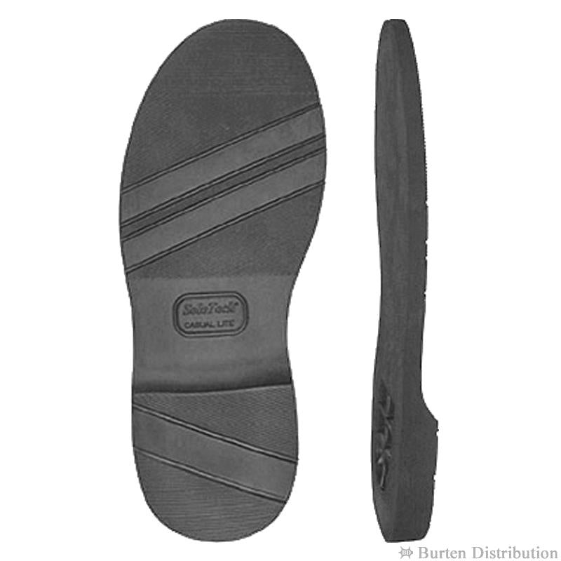 Soletech 2345 'Casual Lite Eva' Black Fullsole Rubber Replacement Shoe Repair image 0