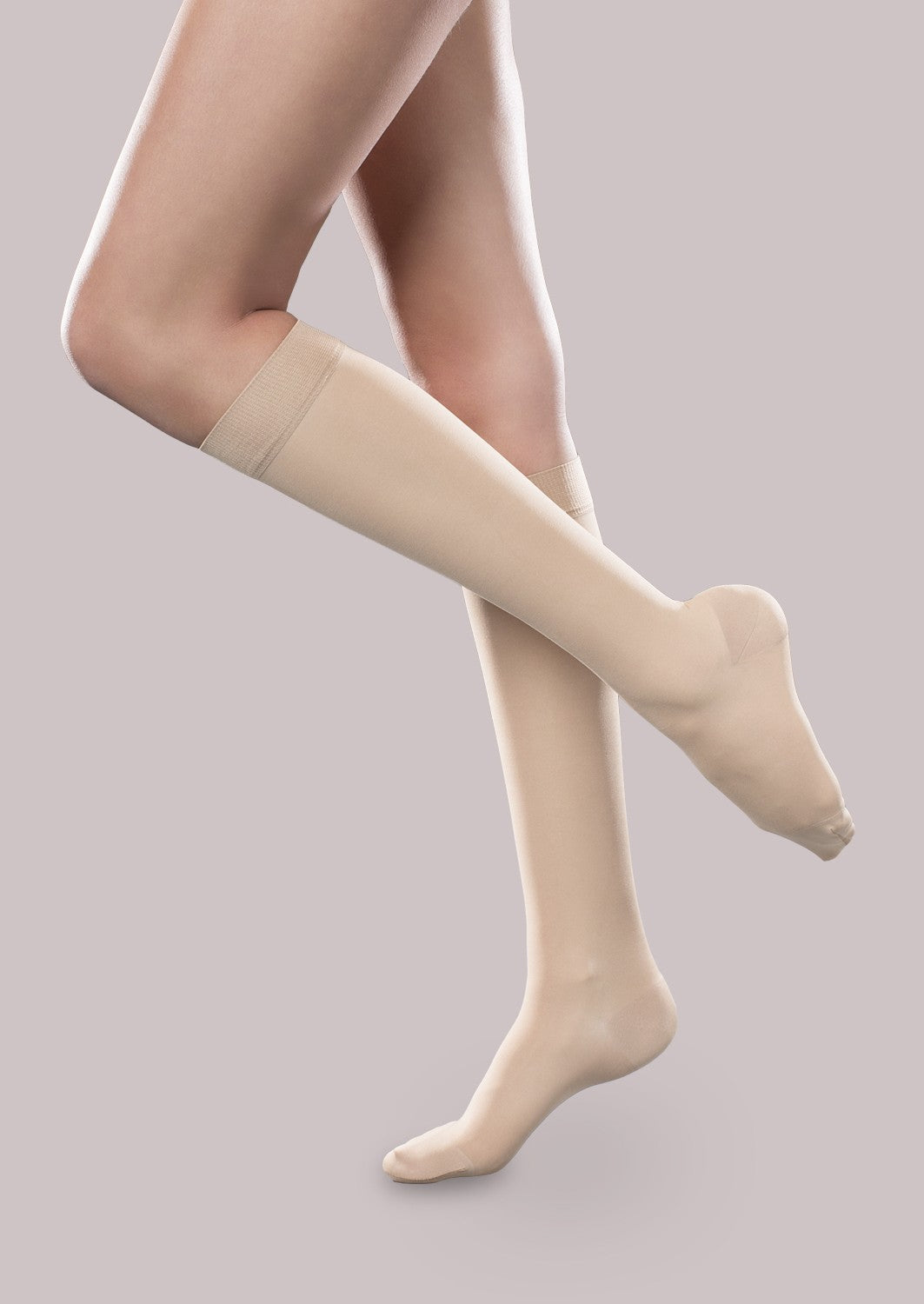 Sheer Ease Women's Open-Toe Firm Support Knee High (30-40 mmHg) image 2