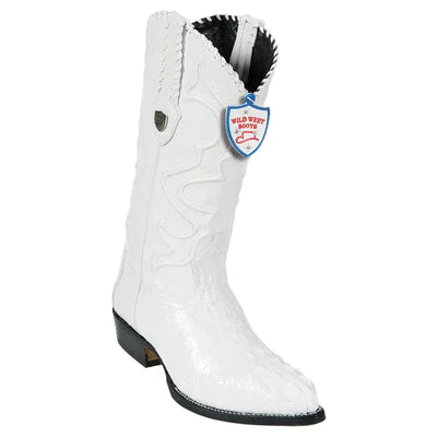 WILD WEST BOOTS #2990228 MEN'S | COLOR WHITE | MEN'S WILD WEST CAIMAN HORNBACK J TOE BOOTS HANDCRAFTED image 0