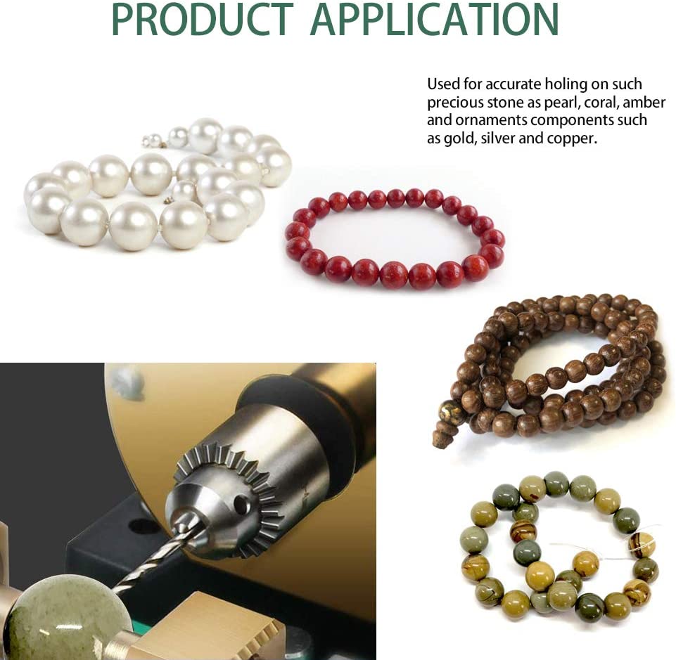 HiHydro 280W 110V Pearl Drilling Machine Driller Full Set Drill Holder for Shell Coral Amber Stone Jewelry Tools image 6