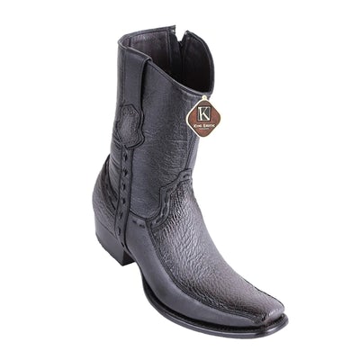 MEN'S KING EXOTIC SHARKSKIN BOOTS WITH DEER DUBAI TOE HANDCRAFTED FADED GRAY (479BF0938) image 0