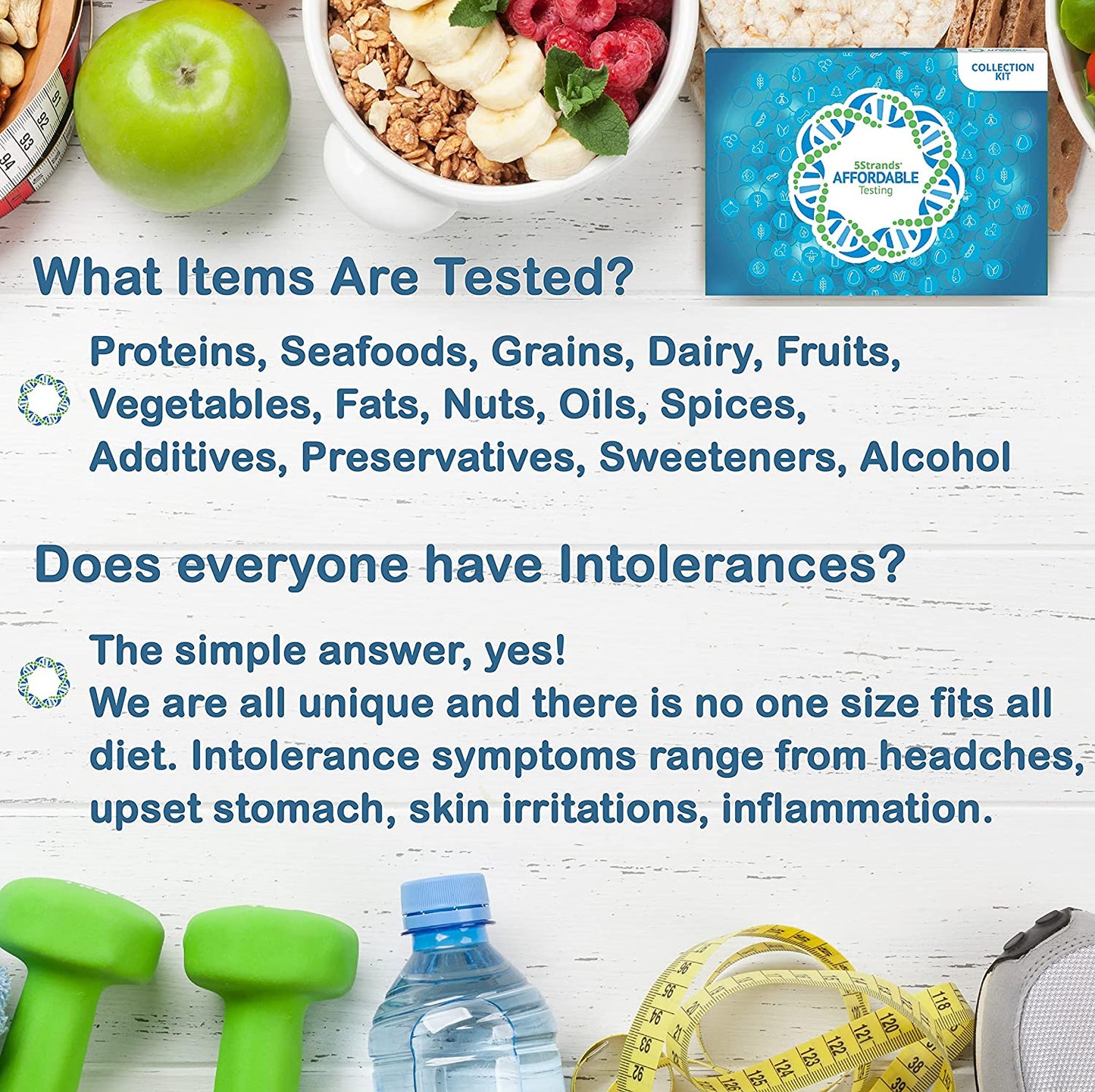 5Strands Food Intolerance Test, 640 Items Tested, Food Sensitivity at Home Test Kit, Accurate Hair Analysis, Health Results in 5-7 Days, Gluten, Soy, Dairy, Protein image 6