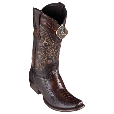 WILD WEST BOOTS #479F0516 MEN'S | COLOR BURNISHED BROWN | MEN'S WILD WEST OSTRICH LEG 3X TOE BOOTS HANDCRAFTED image 0