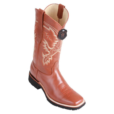 LOS ALTOS BOOTS MENS #82E3851 WIDE SQUARE TOE | GENUINE PULL UP LEATHER BOOTS | COLOR HONEY image 0