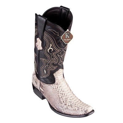 MEN'S KING EXOTIC PYTHON BOOTS DUBAI TOE HANDCRAFTED NATURAL (4795749) image 0