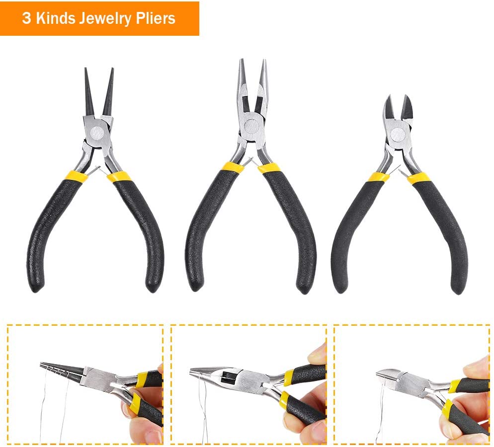 PP OPOUNT 1116 PCS Jewelry Making Supplies with Jewelry Making Tools, Jewelry Wire, Earring Charms, Jewelry Findings, Helping Hands for Jewelry Making and Repairing image 4