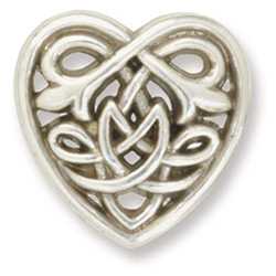 Tandy Leather Celtic Heart Concho 1-1/4" (3.2 cm) #7933-05 image 0