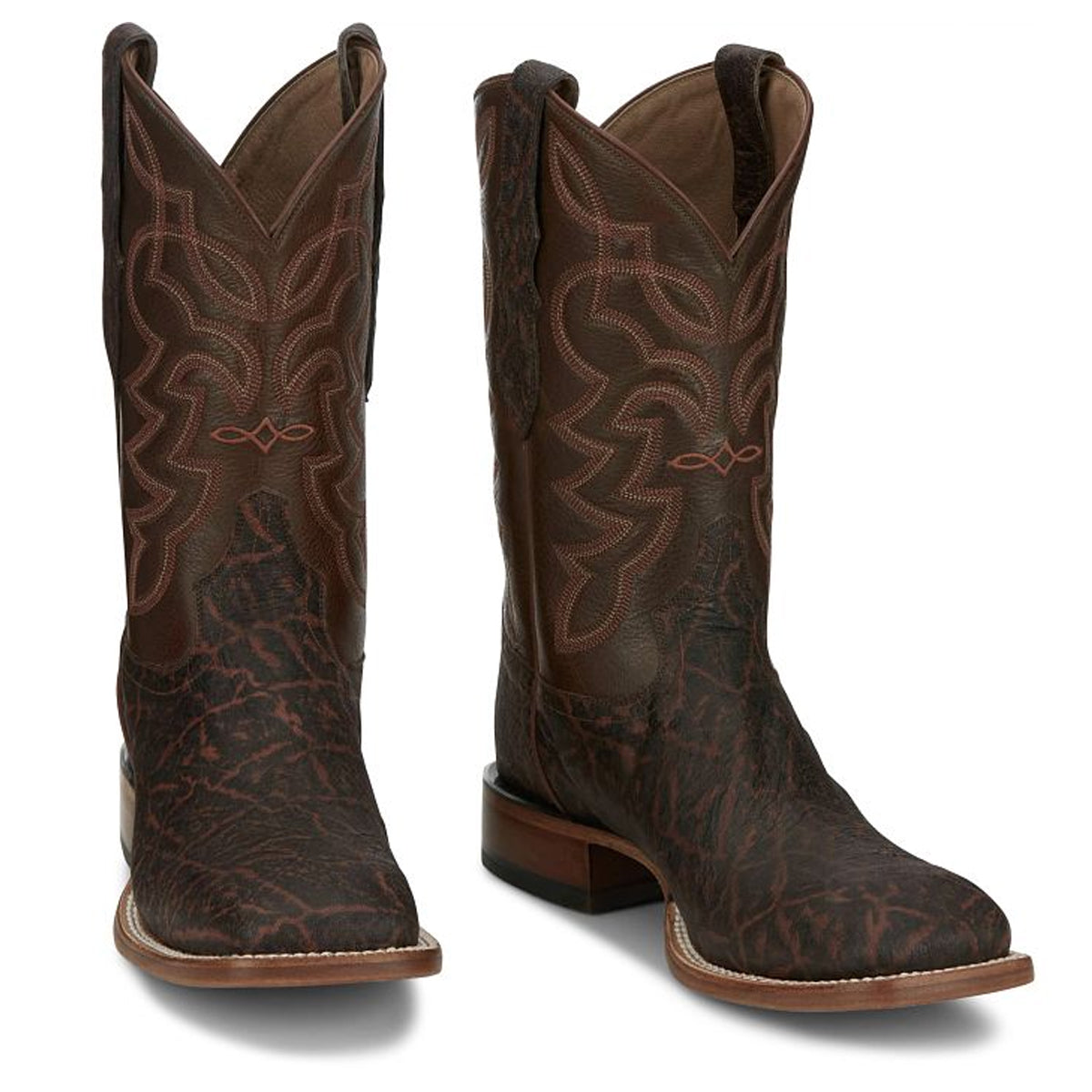 Tony Lamas Boots Men's Footwear Western Exotic Maldor 11" Elephant Barnwood image 0