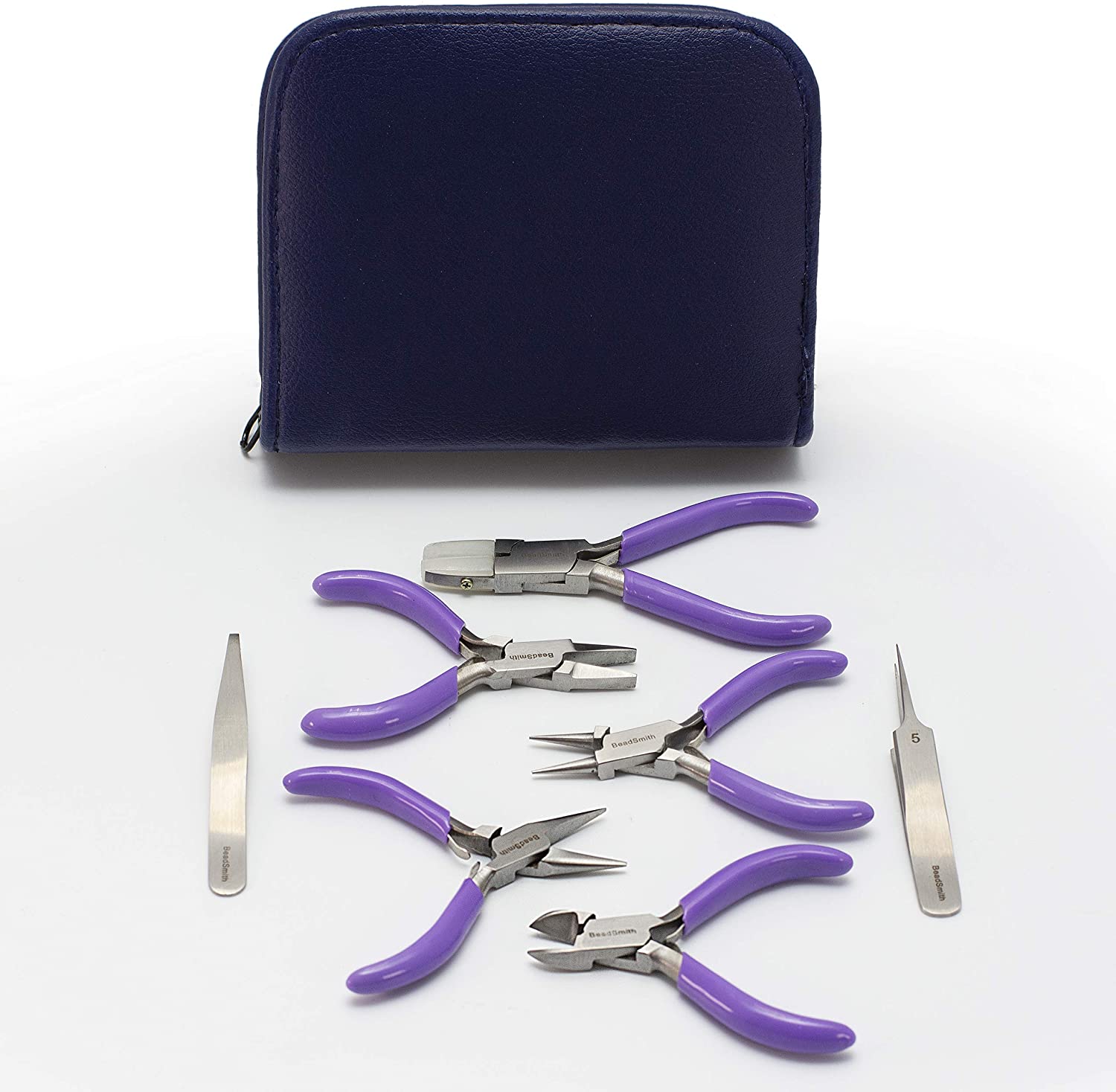 Beadsmith 7-Piece Jewelry Pliers Set with Case, Mini image 1