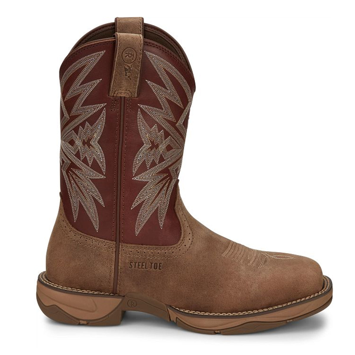 Tony Lamas Men's Footwear Work Bartlett 11" Steel Toe Work Boot Color Light Tan image 3