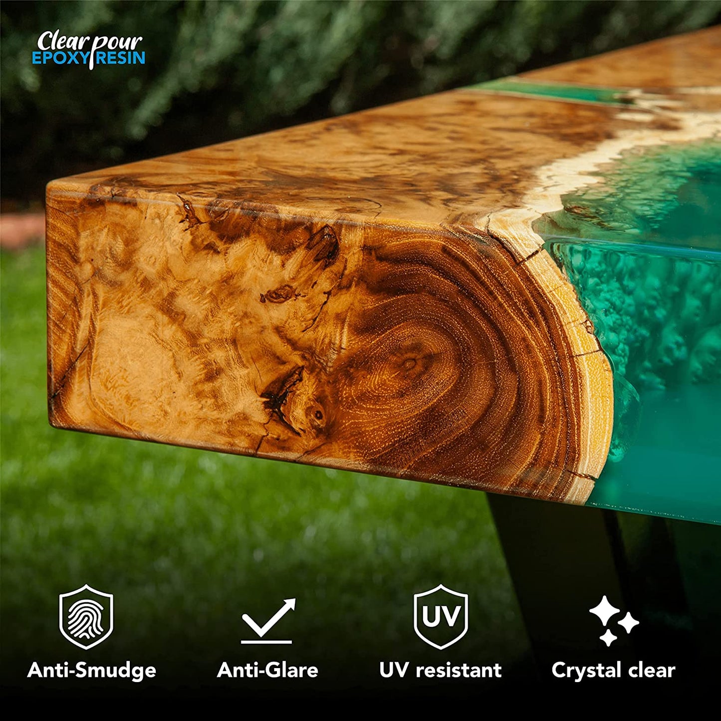 Clear Pour 32oz Epoxy Resin Kit - Crystal Clear Epoxy Resin Kit - Art Resin, Craft, Jewelry Casting, DIY, Tumblers, Wood &amp; Resin Molds (16oz x 2) image 4