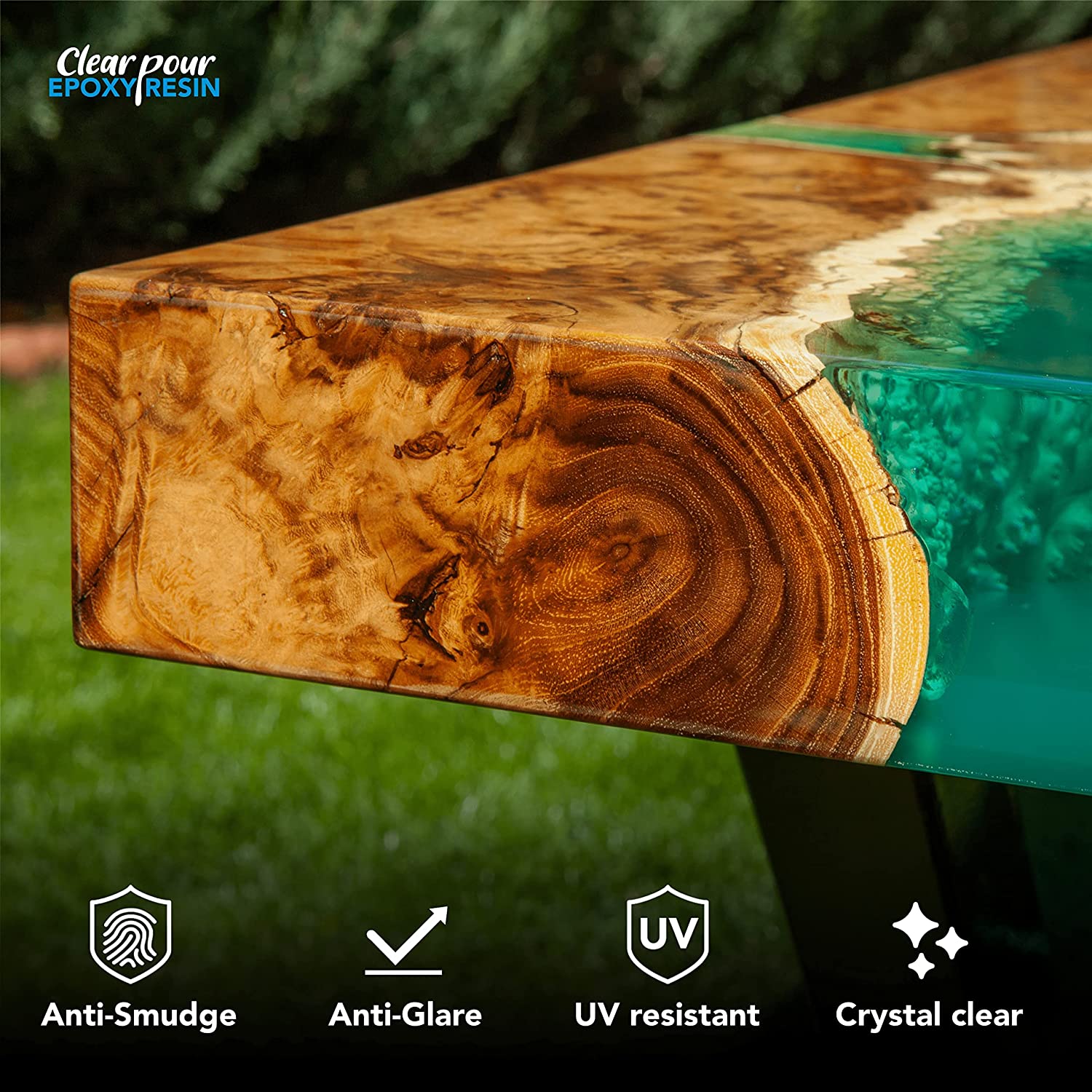 Clear Pour 32oz Epoxy Resin Kit - Crystal Clear Epoxy Resin Kit - Art Resin, Craft, Jewelry Casting, DIY, Tumblers, Wood &amp; Resin Molds (16oz x 2) image 4