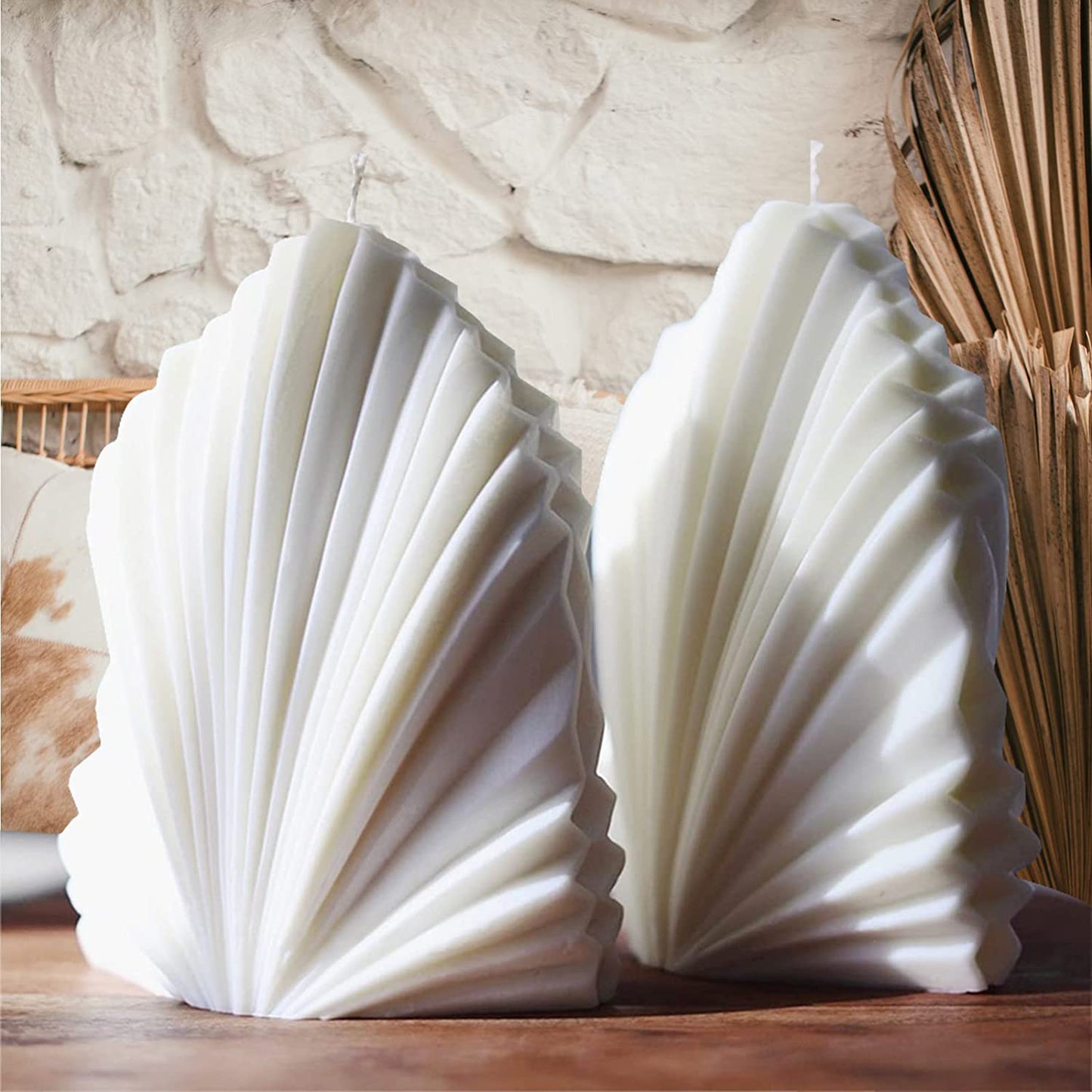 3D Coral Shell Candle Mold Silicone DIY Aromatherapy Mould for Handmade Plaster Craft Soap Making Home Decorating Ornaments image 5