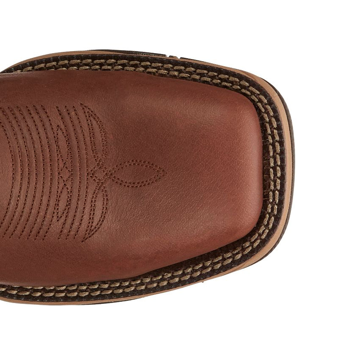 Tony Lamas Boots Men's Footwear Work Burge 11" Wide Square Steel Toe Waterproof Work Boot Color Cognac image 3