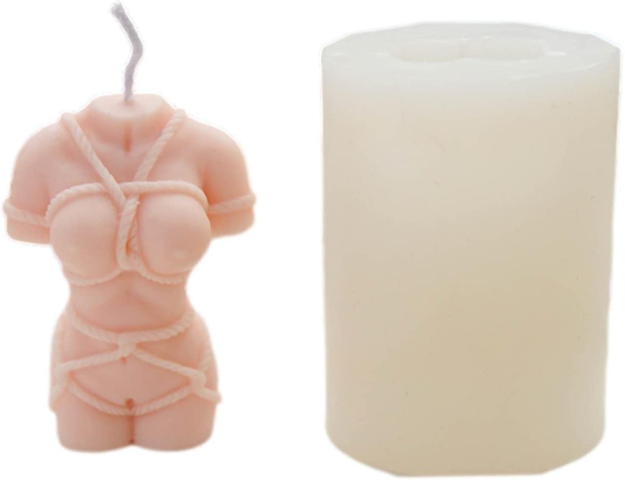 Nanyaciv Human Body Silicone Candle Mold, Female Body Art Silicone Mould, Body Art Soap Making Mould, 3D Women Sculpture Model DIY Resin Epoxy Casting Mold Craft Making Tools image 0