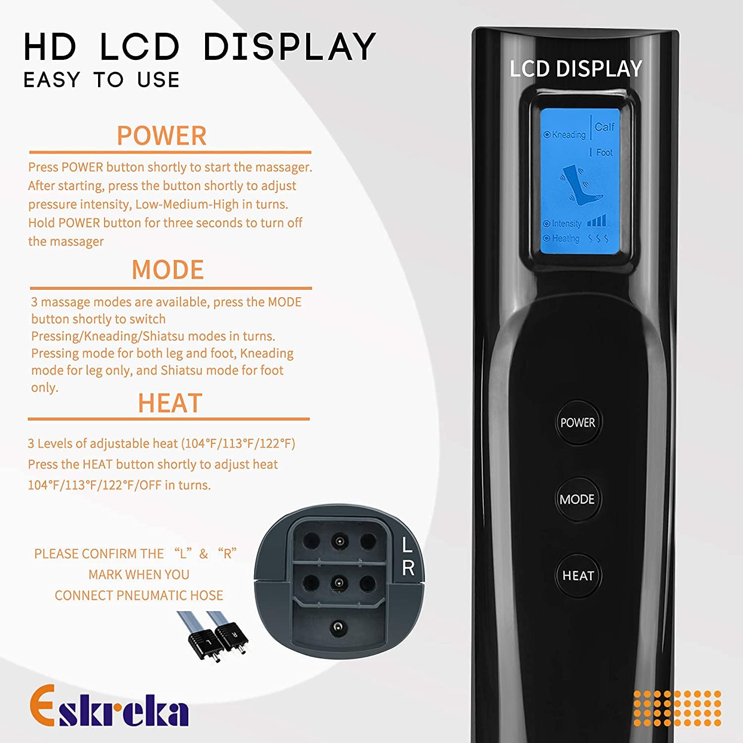 Leg Massager for Circulation and Relaxation, Air Compression Calf Thigh Foot Ma image 3