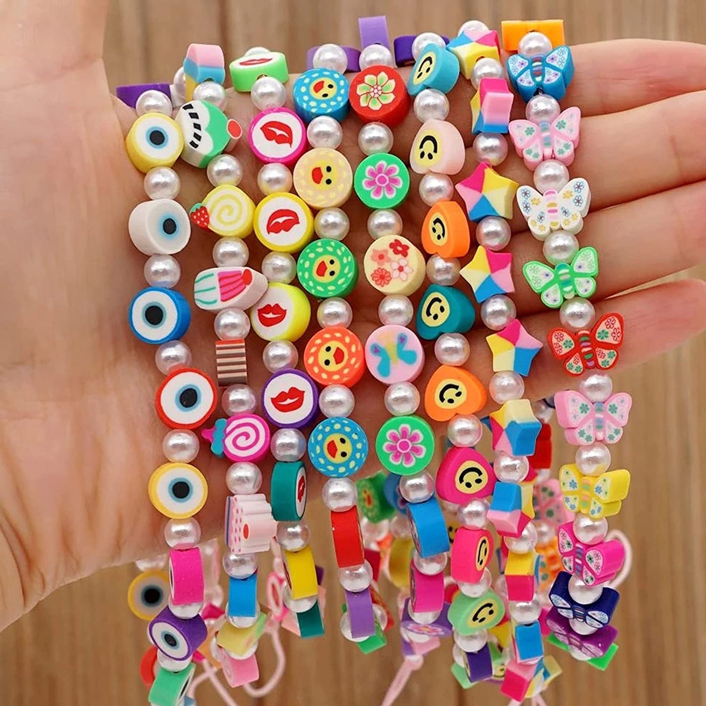 Jmzothie 120pcs Fruit Polymer Clay Beads, Assorted Mix Fruit Heishi Beads for Jewelry Crafts Making(Fruit) image 4