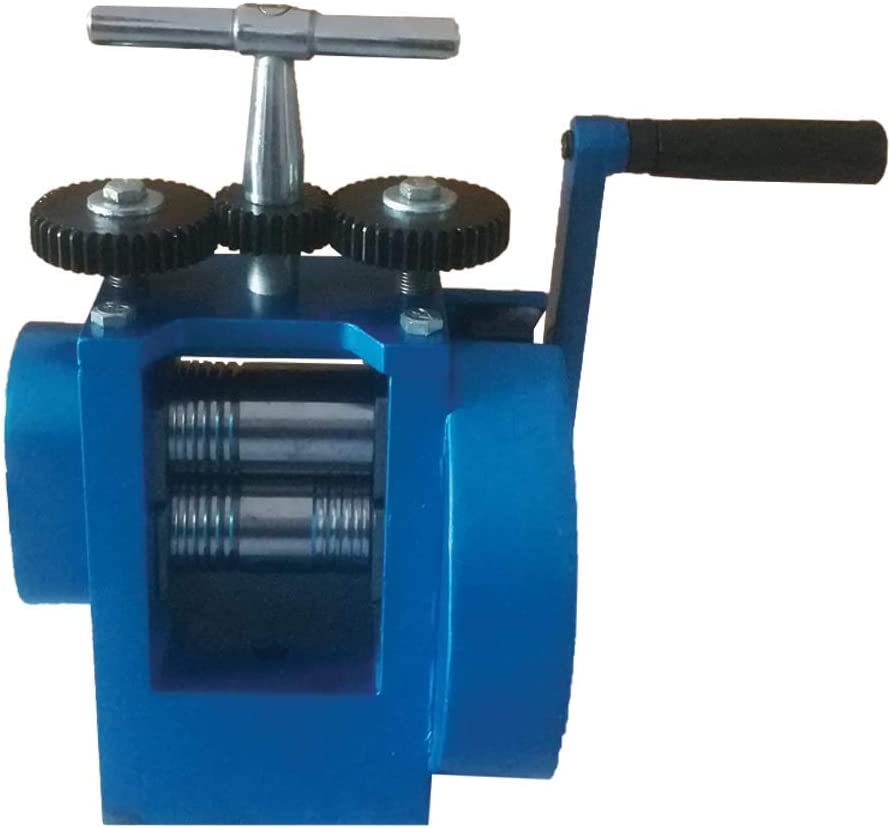 Compact Rolling Mill Machine Basic 3" (76mm) with 2 Rollers Combination Assembled Flat &amp; Wire Jewelry Press Tabletting DIY Jewelry Making Tool - Manual image 2