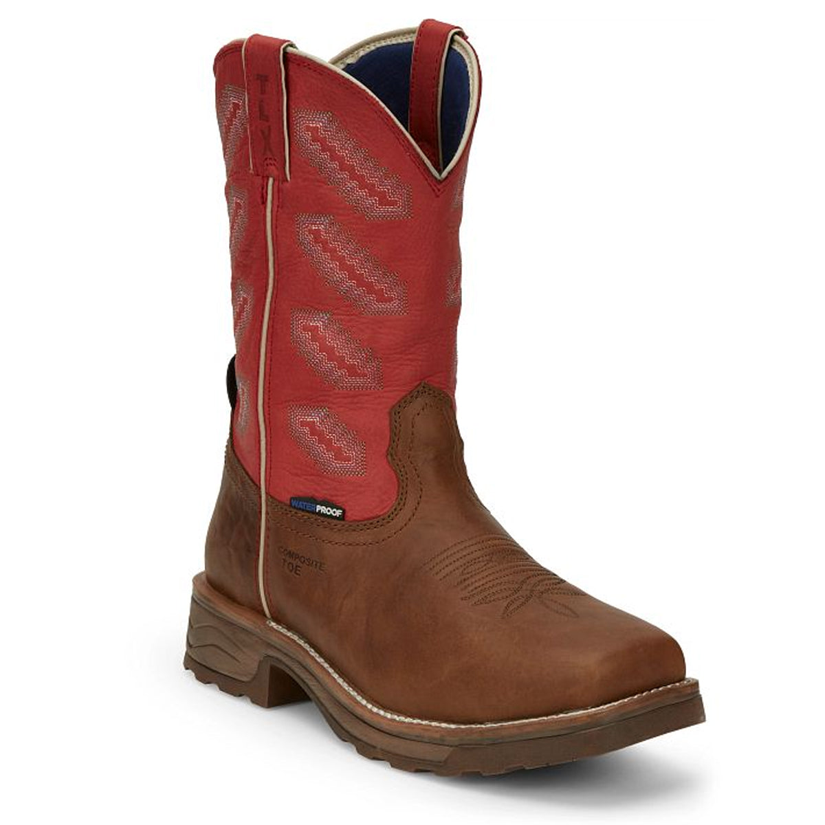 Tony Lamas Boots Men's Footwear Work Energy 11" Composite Toe Waterprro Work Boot Color Golden(Tan) image 1